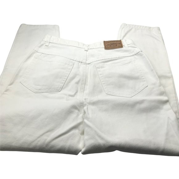 Liz Claiborne Lizwear Women's 6 Petite Regular White Jean Preowned - Picture 12 of 12